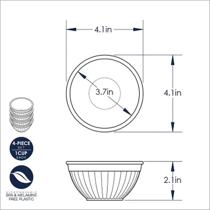 16-Piece Microwave Safe Summer Picnic and Party Set