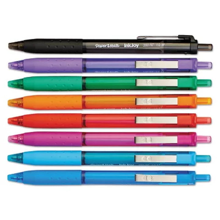 Paper Mate - Inkjoy 300RT Ballpoint Pen, Assorted Ink, Medium - 8 Pens