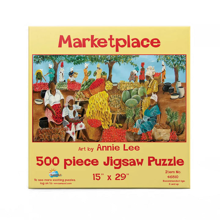 Sunsout Marketplace 500 Pc Jigsaw Puzzle 46810