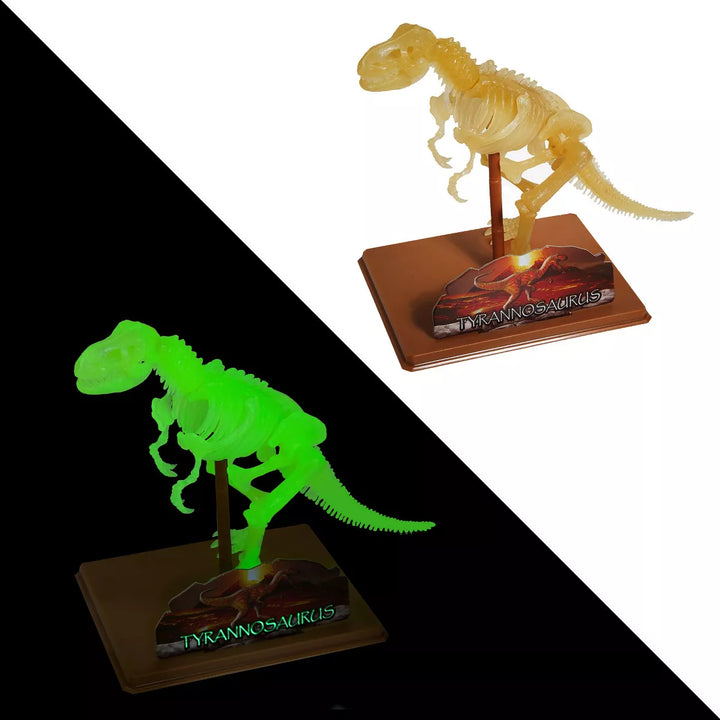 Eastcolight 36013 3D Tyrannosaurus Model Kit, DIY Dinosaur Skeleton Assembly Toys, Fluorescence Educational Science Steam Toy