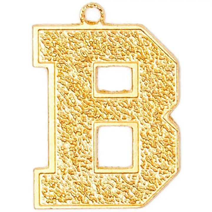 Bright Creations 26 Pack Gold Alphabet Letter a to Z Pendants Necklace Charms for Jewelry Making and Crafts