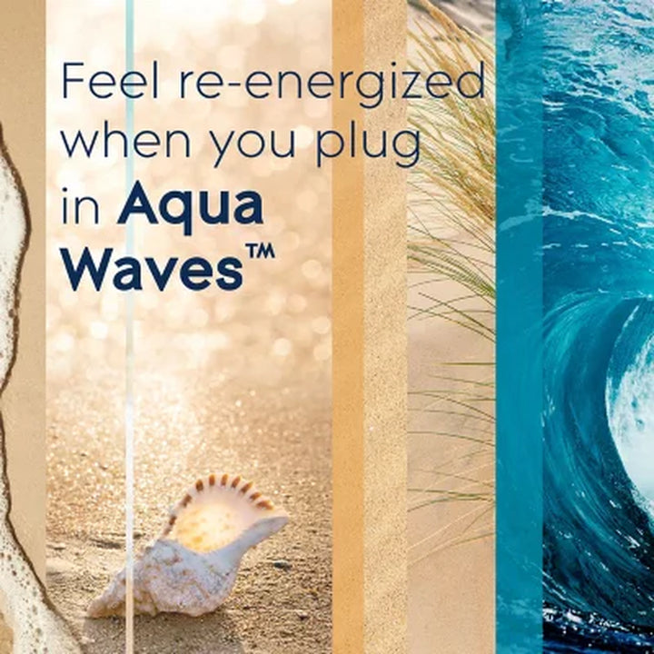 Glade Plugins Scented Oil Air Freshener Refills, Aqua Waves 6.39 Fl. Oz., 9 Ct.