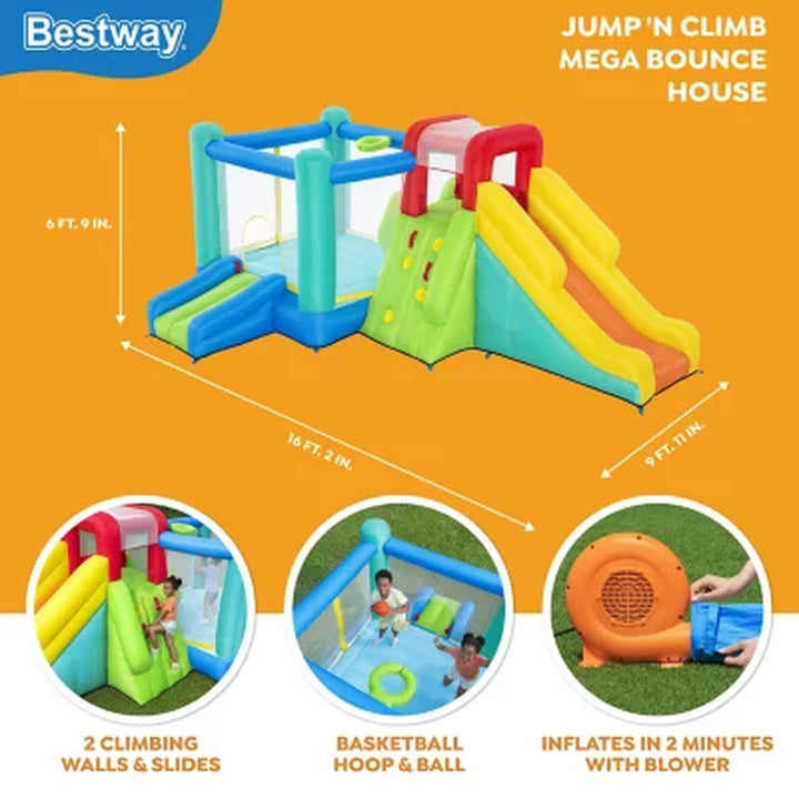Bestway Jump 'N Climb Kids Inflatable Mega Bouncer