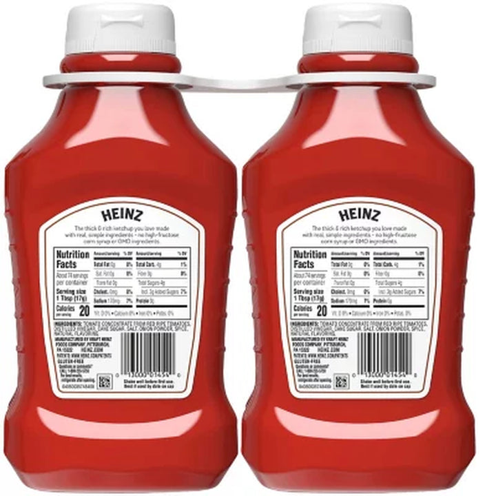 Heinz Simply Tomato Ketchup 44 Oz., 2 Pk.