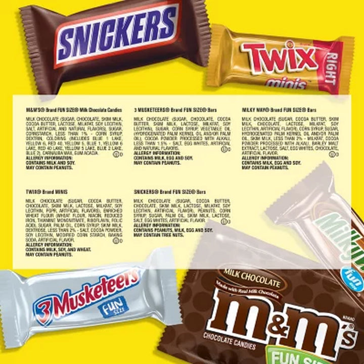 Mars Milk Chocolate Variety Pack Candy, 145 Pcs.