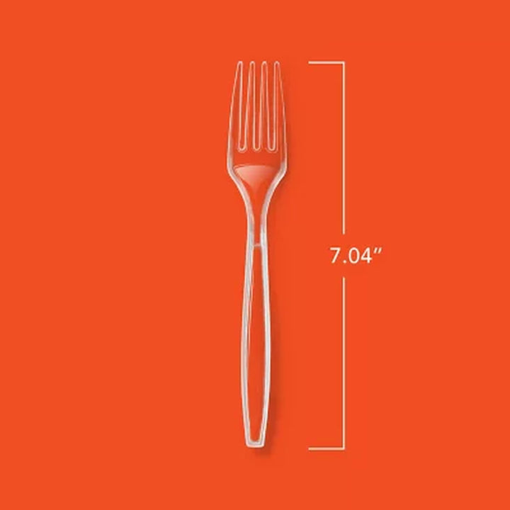 Hefty Clear Heavy Weight Plastic Forks 300 Ct.