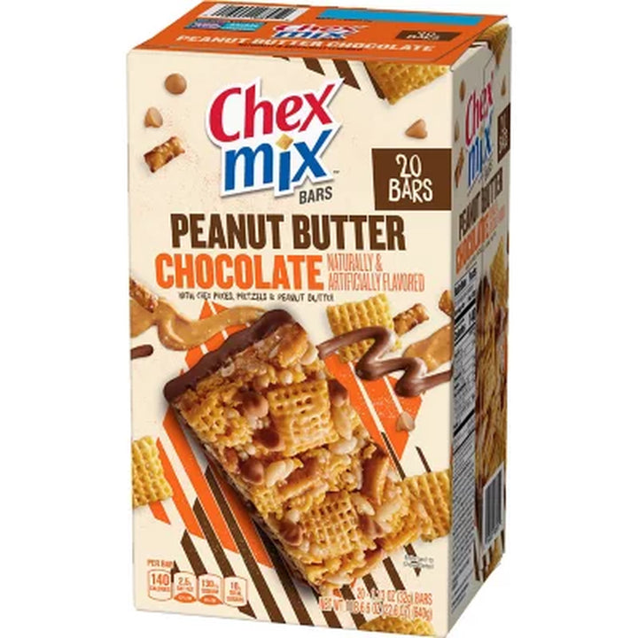 Chex Mix Peanut Butter Chocolate Treat Bars 20 Pk.
