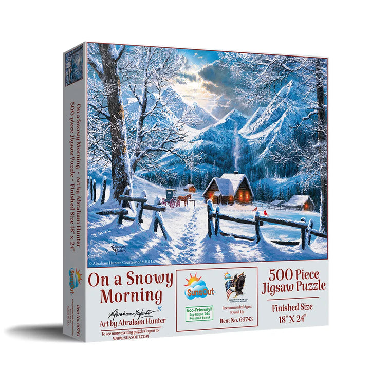 Sunsout on a Snowy Morning 500 Pc Jigsaw Puzzle 69743