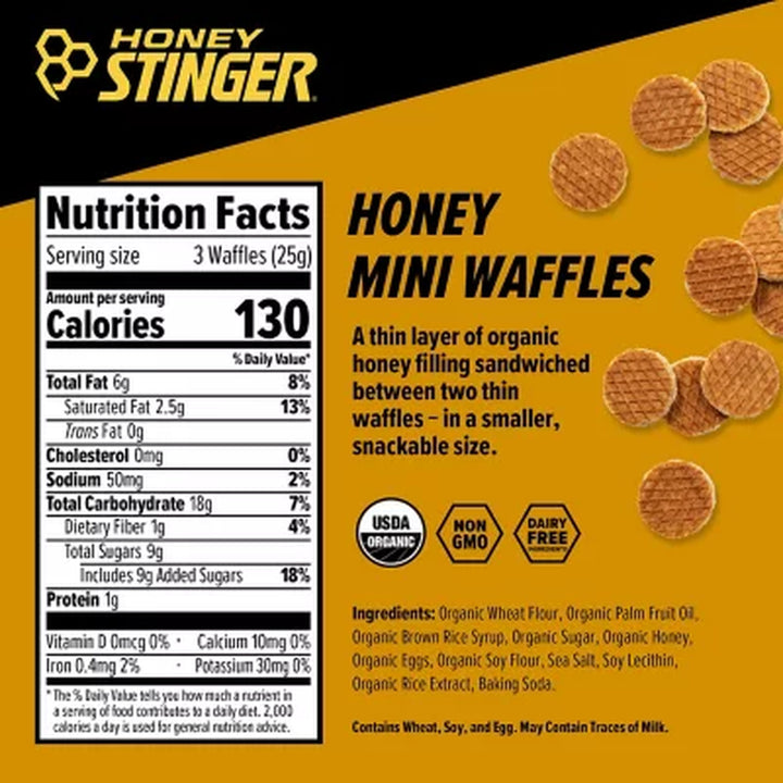 Honey Stinger Mini Waffles, Honey 5.3 Oz.