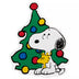 Northlight Peanuts Woodstock and Snoopy with Christmas Tree Window Cling Decoration