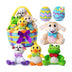 Syncfun 7PCS Basket for Easter Stuffed Plush Playset for Baby Kids Easter Theme Party Favor, Easter Eggs Hunt, Basket Stuffers Fillers