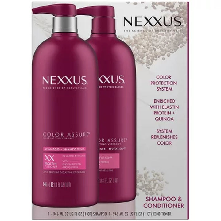 Nexxus Color Assure Shampoo and Conditioner, 32 Oz., 2 Pk.
