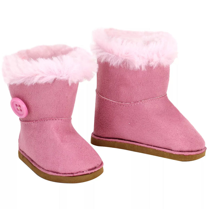 Sophia’S Winter Boots for 18" Dolls, Pink