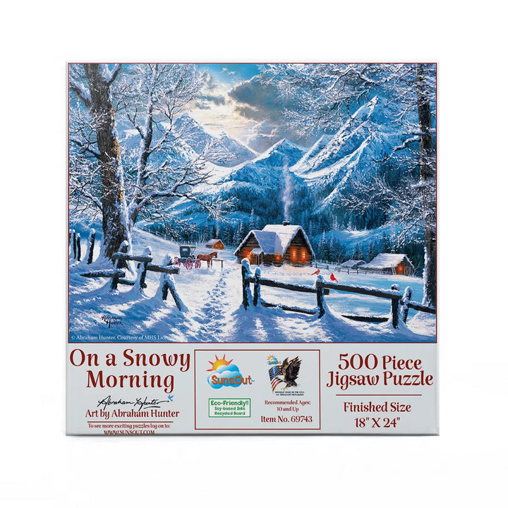 Sunsout on a Snowy Morning 500 Pc Jigsaw Puzzle 69743