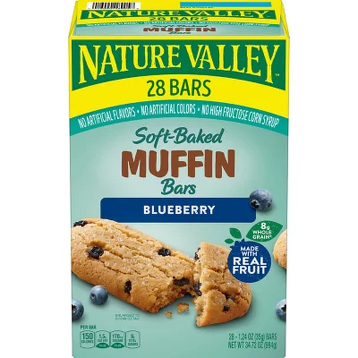 Nature Valley Soft Baked Blueberry Muffin Bars, 28 Ct.