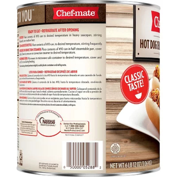 Chef-Mate Hot Dog Chili Sauce with Beef (108 Oz.)