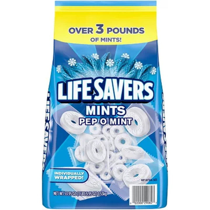 Life Savers Pep-O-Mint Breath Mint Bulk Hard Candy 53.95 Oz.