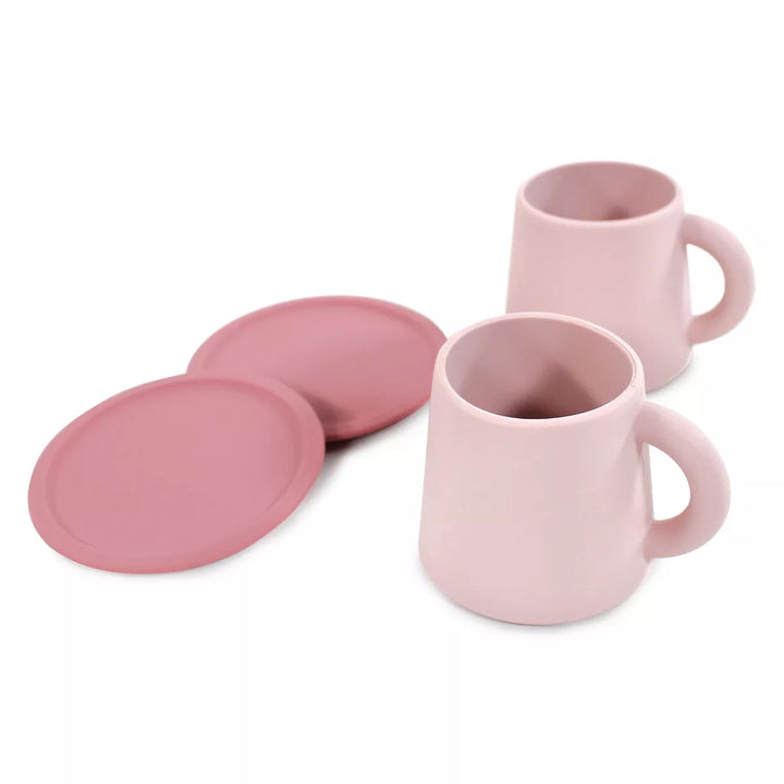 Hudson Baby Silicone Toy Tea Set, Pink, One Size