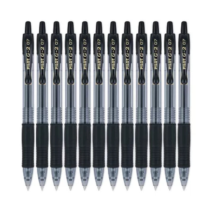 Pilot - G2 Gel Roller Ball, Retractable, Fine, Various Colors - 12 Pens