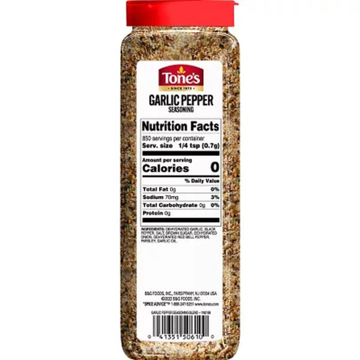 Tone'S Garlic Pepper Seasoning Blend 21 Oz.