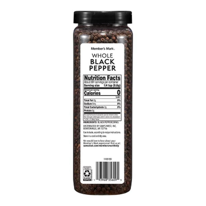 Member'S Mark Whole Black Peppercorns, 19.5 Oz.