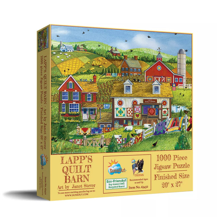 Sunsout Lapp'S Quilt Barn 1000 Pc Jigsaw Puzzle 63432