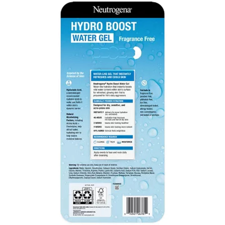 Neutrogena Hydro Boost 48-Hour Water Gel Face Moisturizer 1.7 Oz., 2 Pk.