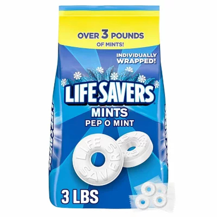 Life Savers Pep-O-Mint Breath Mint Bulk Hard Candy 53.95 Oz.