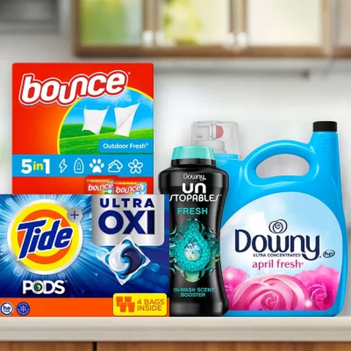 Tide PODS Laundry Detergent Pacs, 4-In-1 Ultra Oxi, 104 Ct.