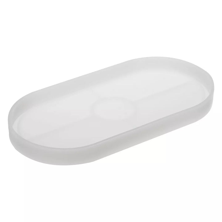 Unique Bargains DIY Silicone Oval Planter Tray Mould 2 Pcs