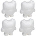 Genie Crafts 4 Pack Polystyrene Foam Owl, Painting Activity for Kids, DIY Toy Figurine, Arts & Crafts Supplies for School Project, 5.5 In