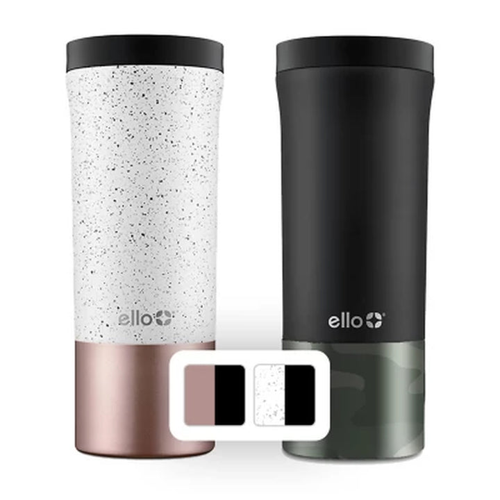 Miri 16-Ounce Stainless Steel Tumbler, 2-Pack (Assorted Colors)