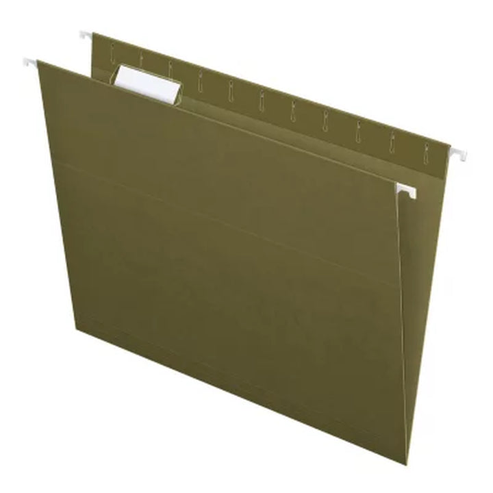 Member'S Mark Hanging File Folders, Letter, 1/5-Cut Tabs, Green, 50/Box