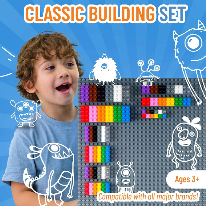 Strictly Briks Toy Building Block, Vibrant Colors, 336 Pieces, Classic Bricks Building Starter Kit