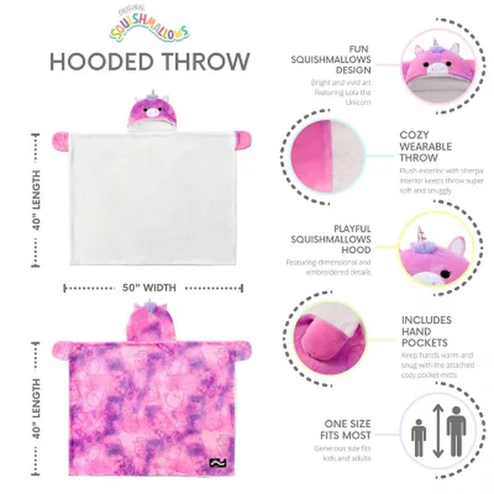 Squishmallows Hooded Throw (Assorted Designs)