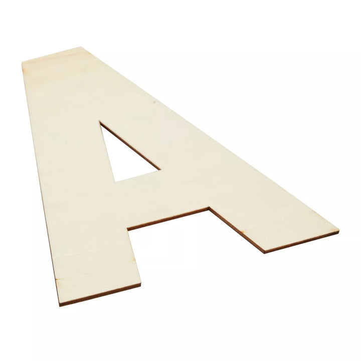 Bright Creations 36 Piece Unfinished Wooden A-Z Alphabet Letters for Crafts & Decor, 2 Extra Sets of Wood Vowels AEIOU, 6 In