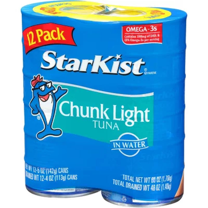 Starkist Chunk Light Tuna in Water 5 Oz., 12 Pk.