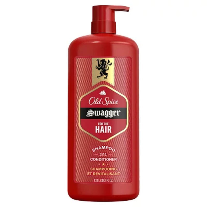 Old Spice Swagger 2-In-1 Shampoo and Conditioner for Men, 39.9 Fl. Oz.