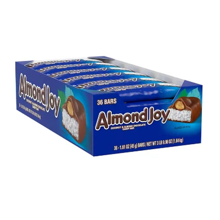 ALMOND JOY Coconut and Almond Chocolate Candy 36 Ct.