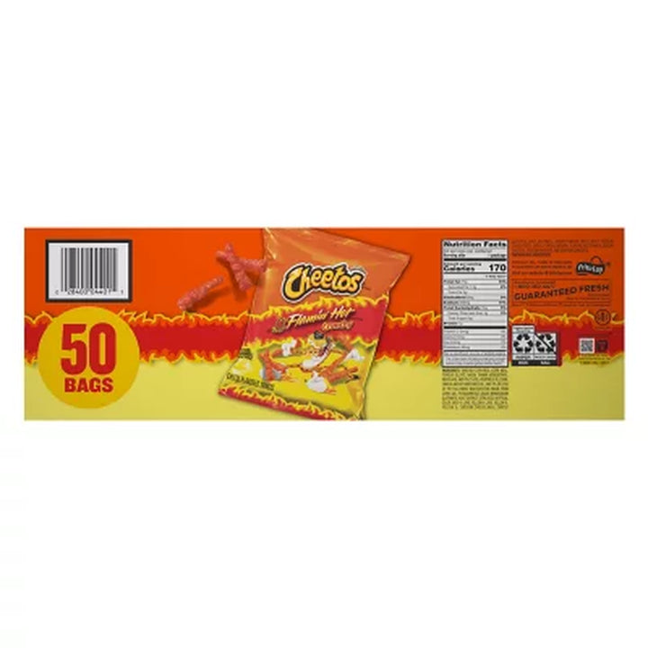 Cheetos Flamin' Hot Crunchy Snacks 1 Oz., 50 Ct.