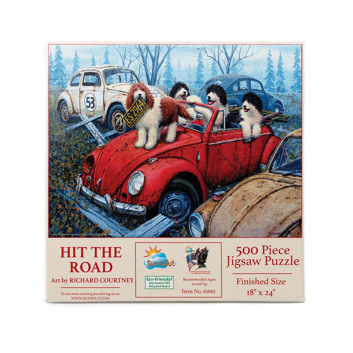 Sunsout Hit the Road 500 Pc Jigsaw Puzzle 61667