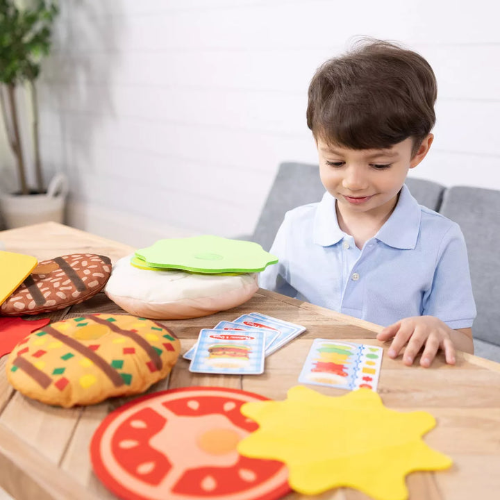 Melissa & Doug Burger Matching, Catching, and Stacking Games