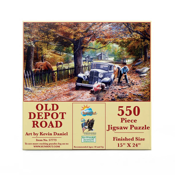 Sunsout Old Depot Road 550 Pc Jigsaw Puzzle 57773