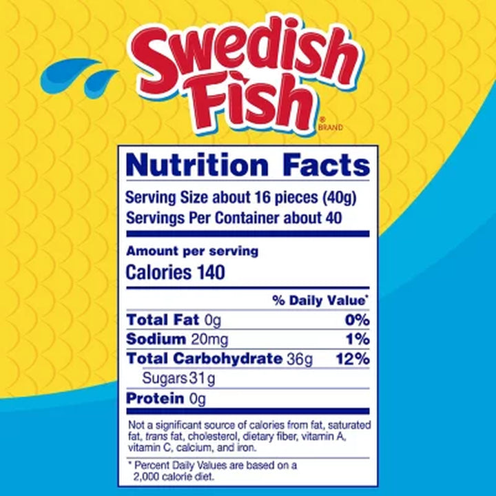 Swedish Fish Mini Soft and Chewy Candy, 3.5 Lbs.