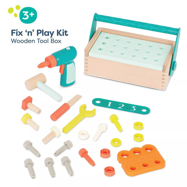 B. Toys - Wooden Tool Box - Fix 'N' Play Kit