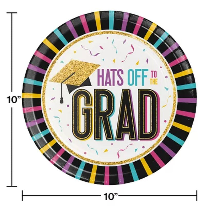 Artstyle Graduation Dinner Paper Plates, 10", 85 Ct.