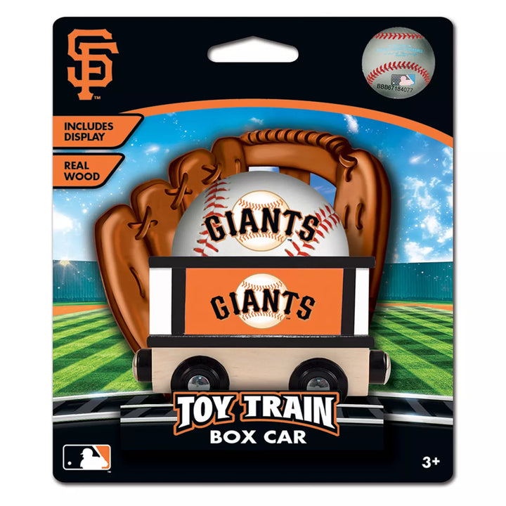 Masterpieces Wood Train Box Car - MLB San Francisco Giants.