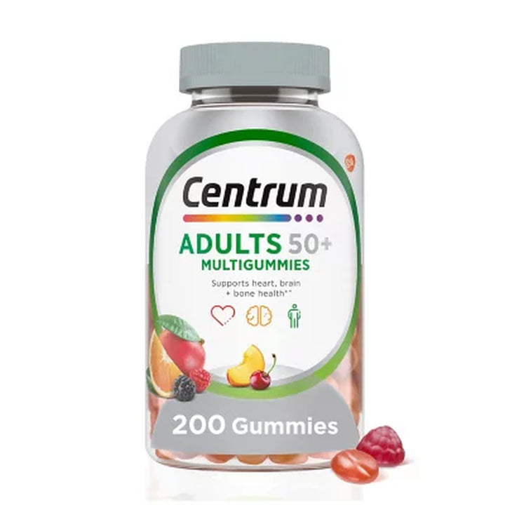 Centrum Multigummies Multivitamin Gummies for Adults 50 + 200 Ct.