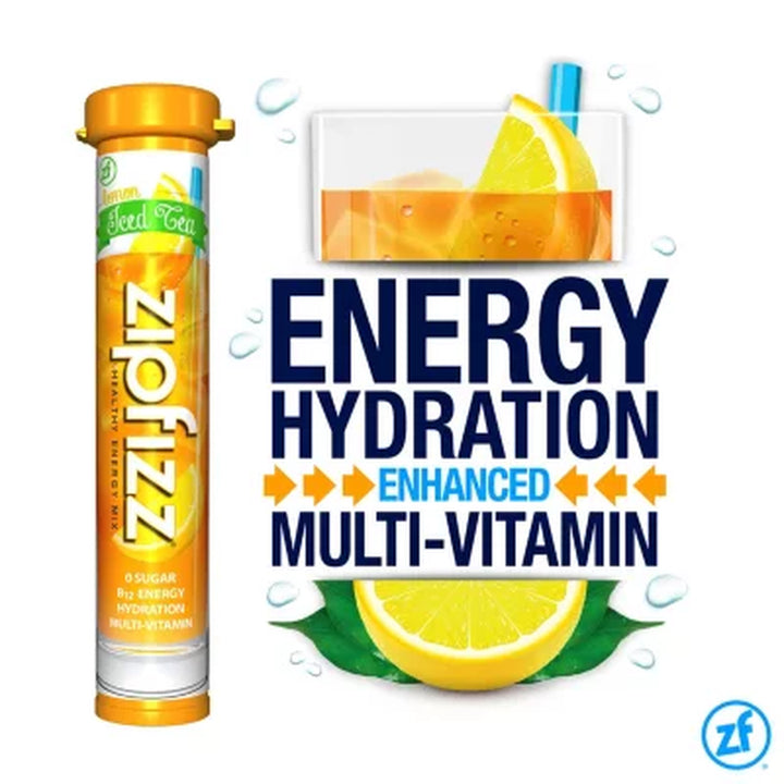 Zipfizz Energy Drink Mix, Lemon Iced Tea 20 Ct.