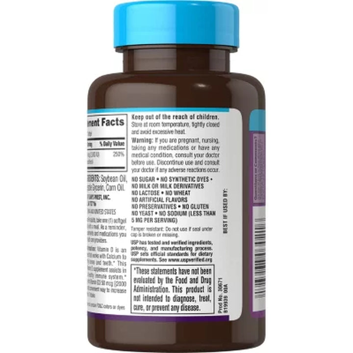 Member'S Mark Vitamin D3, 50 Mcg, 400 Ct.